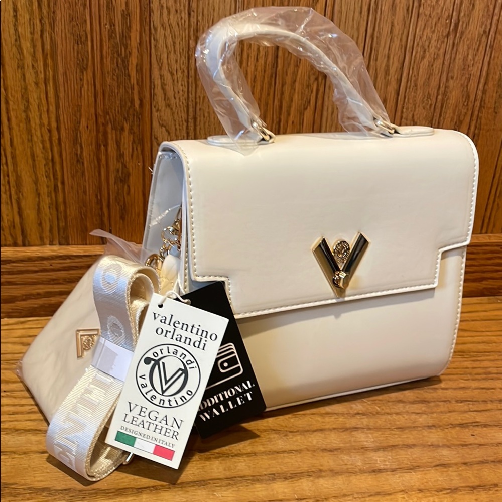 Valentino Orlandi Satchel Vegan Leather Handbag